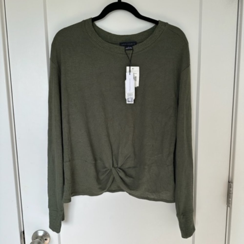 Sanctuary Knot Front Knit Top -NWT